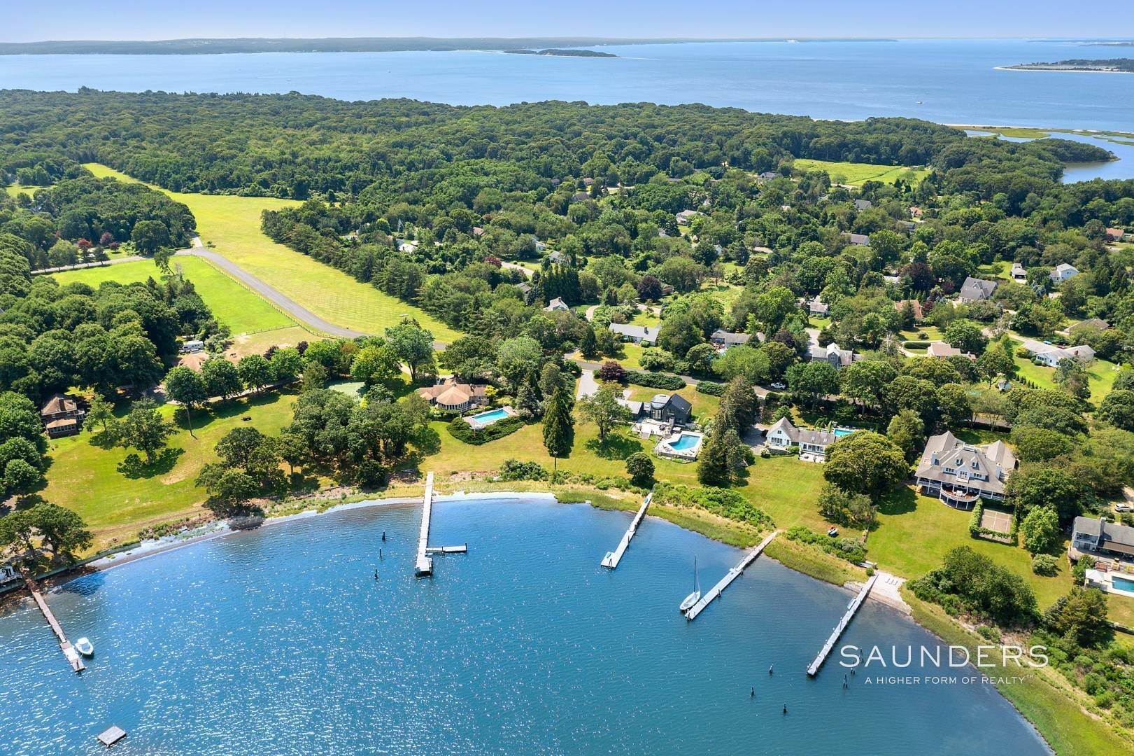 Single Family Homes for Sale at Estate Section Compound With Deep Water Dock, Sandy Beach, Pool 58 Westmoreland Drive, Shelter Island, NY 11964