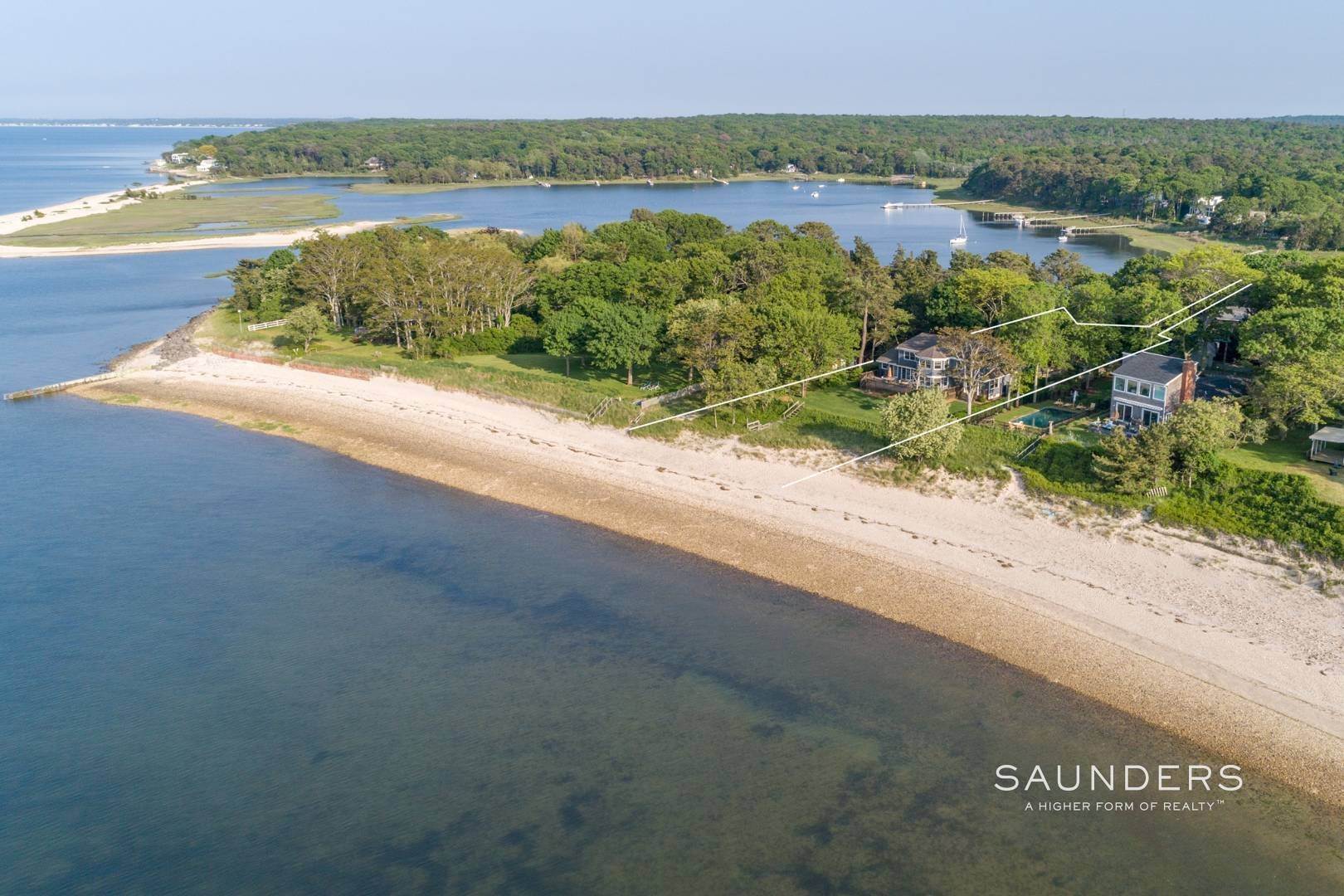 15. Single Family Homes at Waterfront With Quiet Beach 16 Clairedale Drive, Hampton Bays, NY 11946