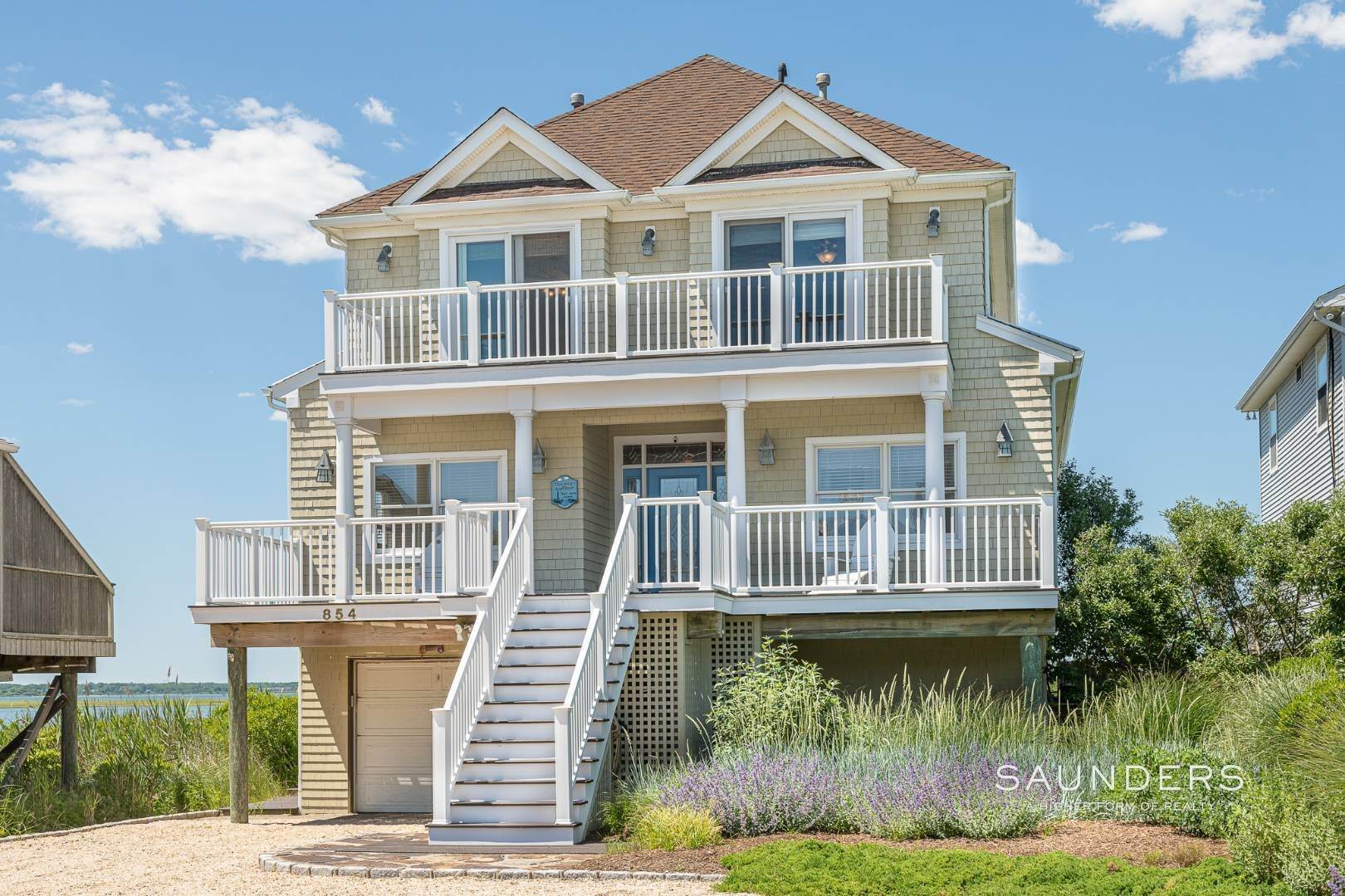 7. Single Family Homes for Sale at Waterfront Beauty With Sandy Bay Beach 854 Dune Road, Westhampton Dunes Village, NY 11978