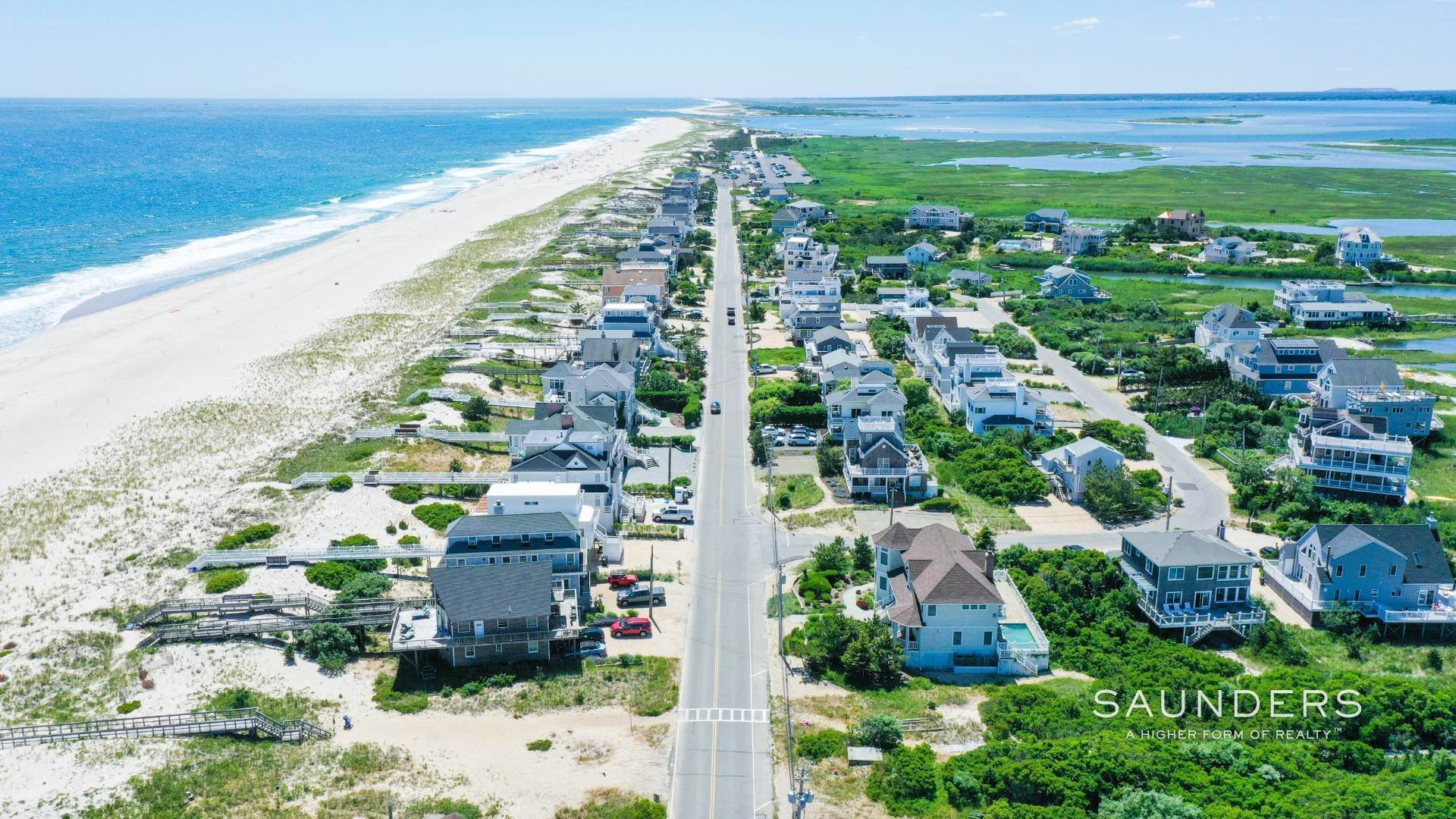 2. Single Family Homes for Sale at Waterfront Beauty With Sandy Bay Beach 854 Dune Road, Westhampton Dunes Village, NY 11978