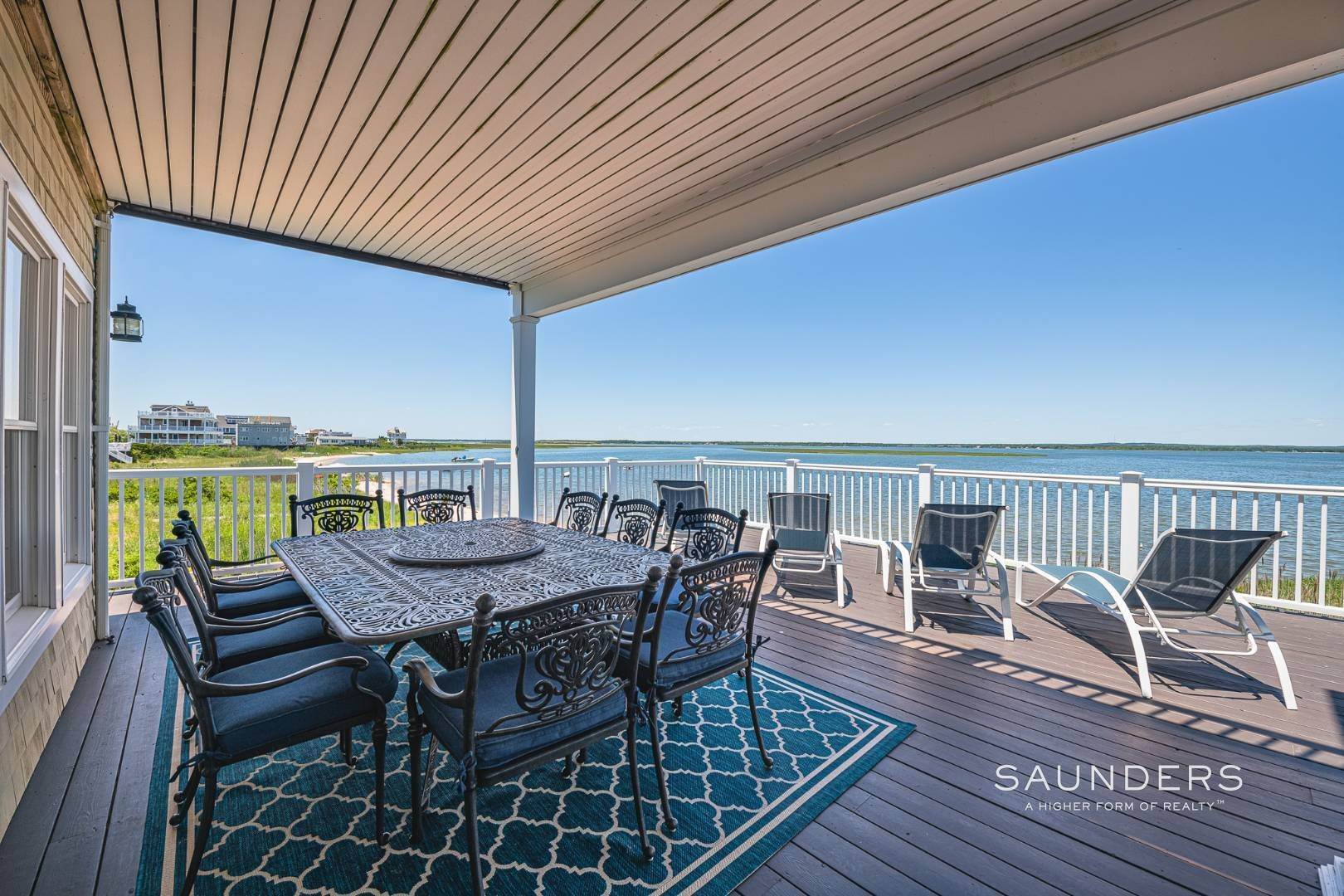 8. Single Family Homes for Sale at Waterfront Beauty With Sandy Bay Beach 854 Dune Road, Westhampton Dunes Village, NY 11978