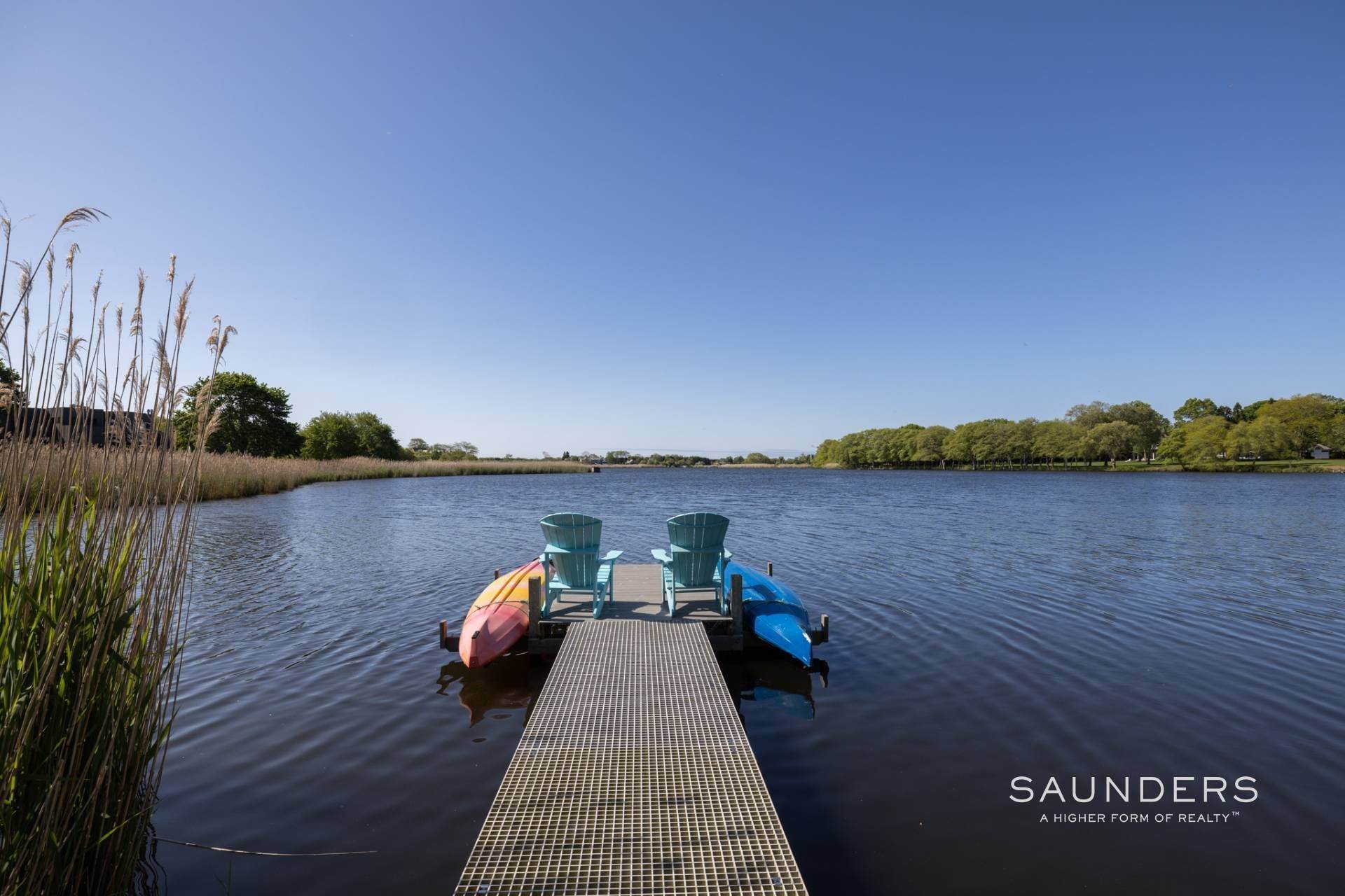 27. Single Family Homes for Sale at Exceptional Sagg Pond Waterfront With Dock 443 Sagaponack Road, Sagaponack, NY 11962