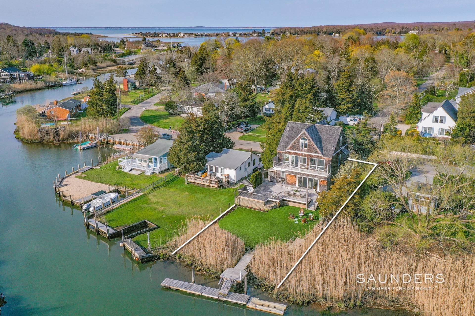 Single Family Homes for Sale at Boaters Waterfront Paradise In Southampton 61 Shore Road, Southampton, NY 11968