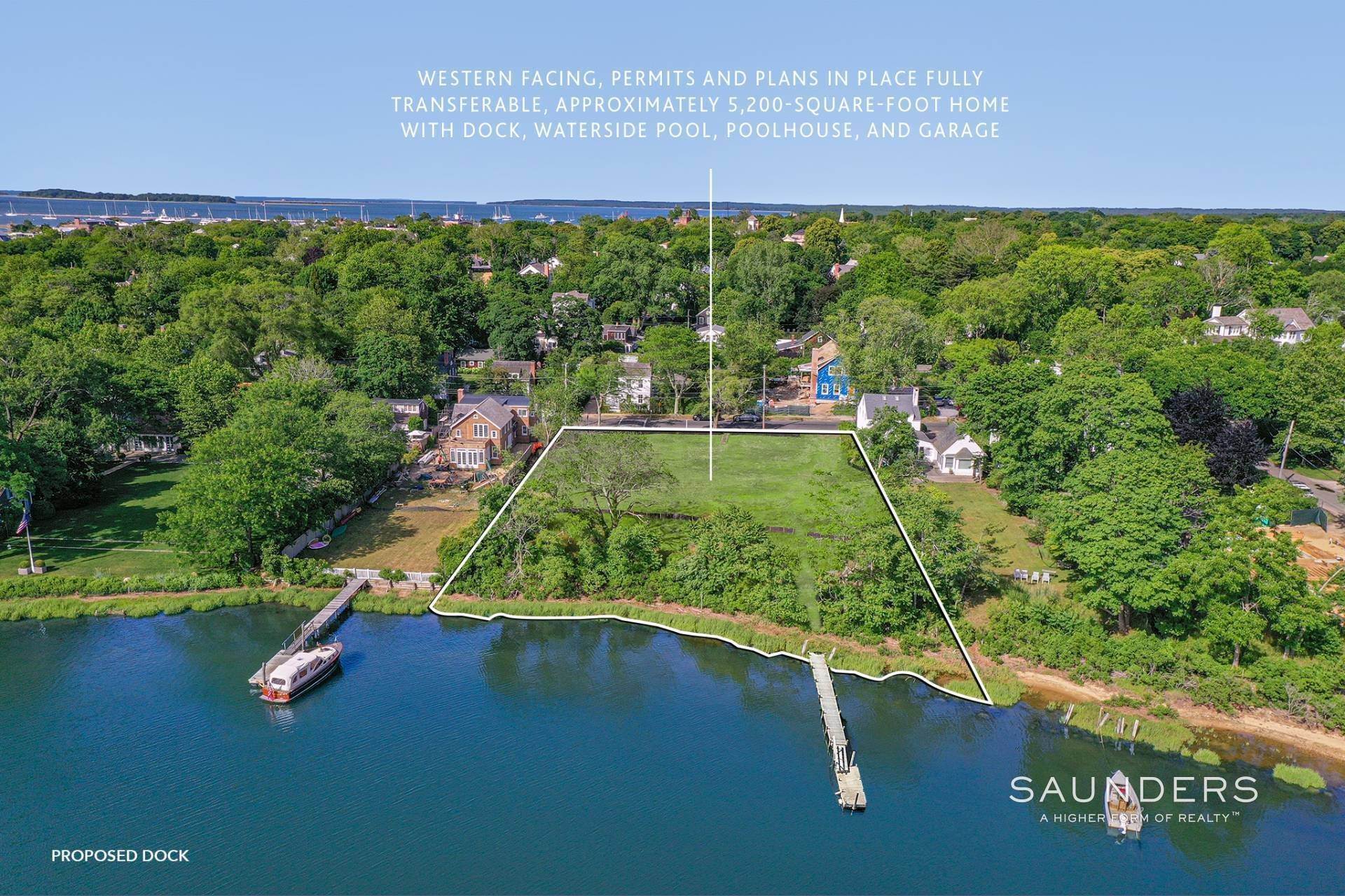 9. Land for Sale at Dream Waterfront Estate For Entertaining 37 Glover Street, Sag Harbor, NY 11963