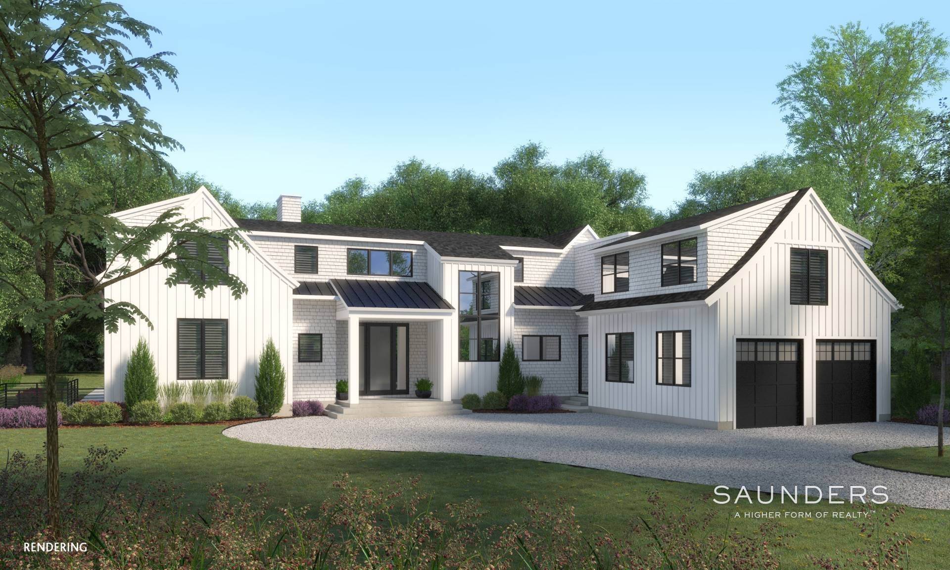 Single Family Homes for Sale at Exceptional New Construction In East Hampton 1 Wooded Oak Lane, Northwest Woods, East Hampton, NY 11937