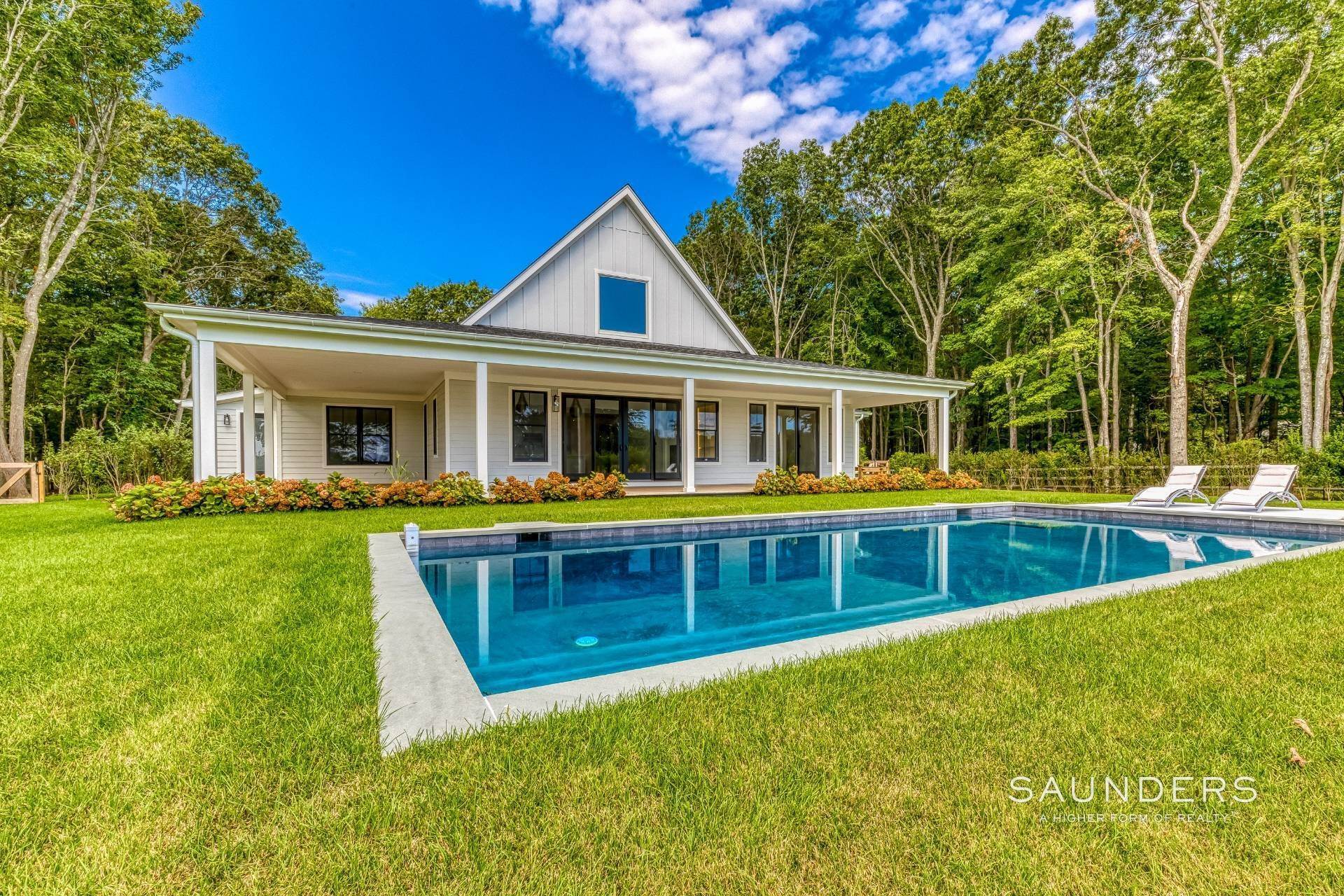 Single Family Homes for Sale at Shelter Island New Modern With Pool Bordering Golf 34 Country Club Drive, Shelter Island, NY 11964
