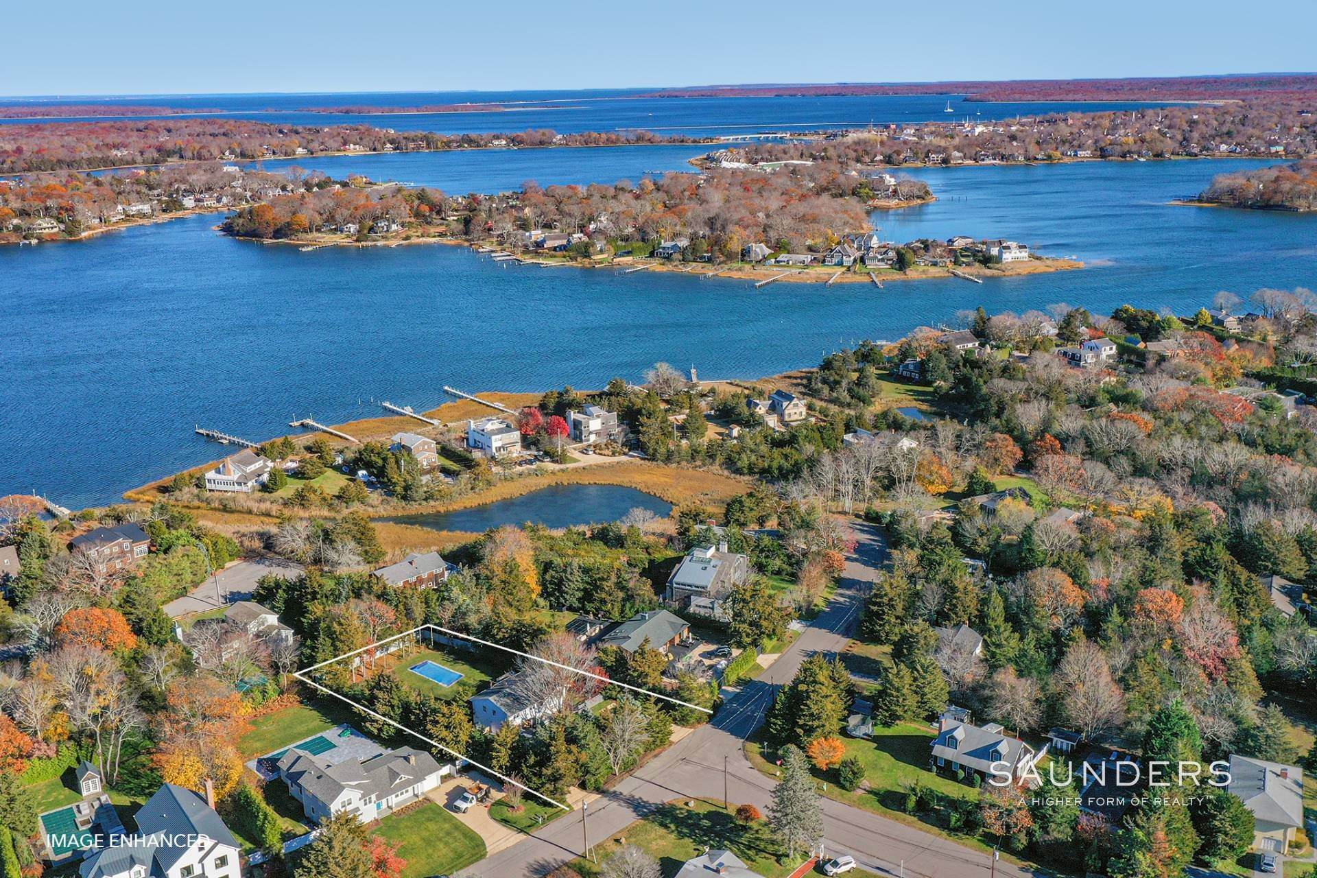 Single Family Homes for Sale at Minutes To Water In Sag Harbor Private Beach Access 17 Peninsula Drive, Sag Harbor, NY 11963