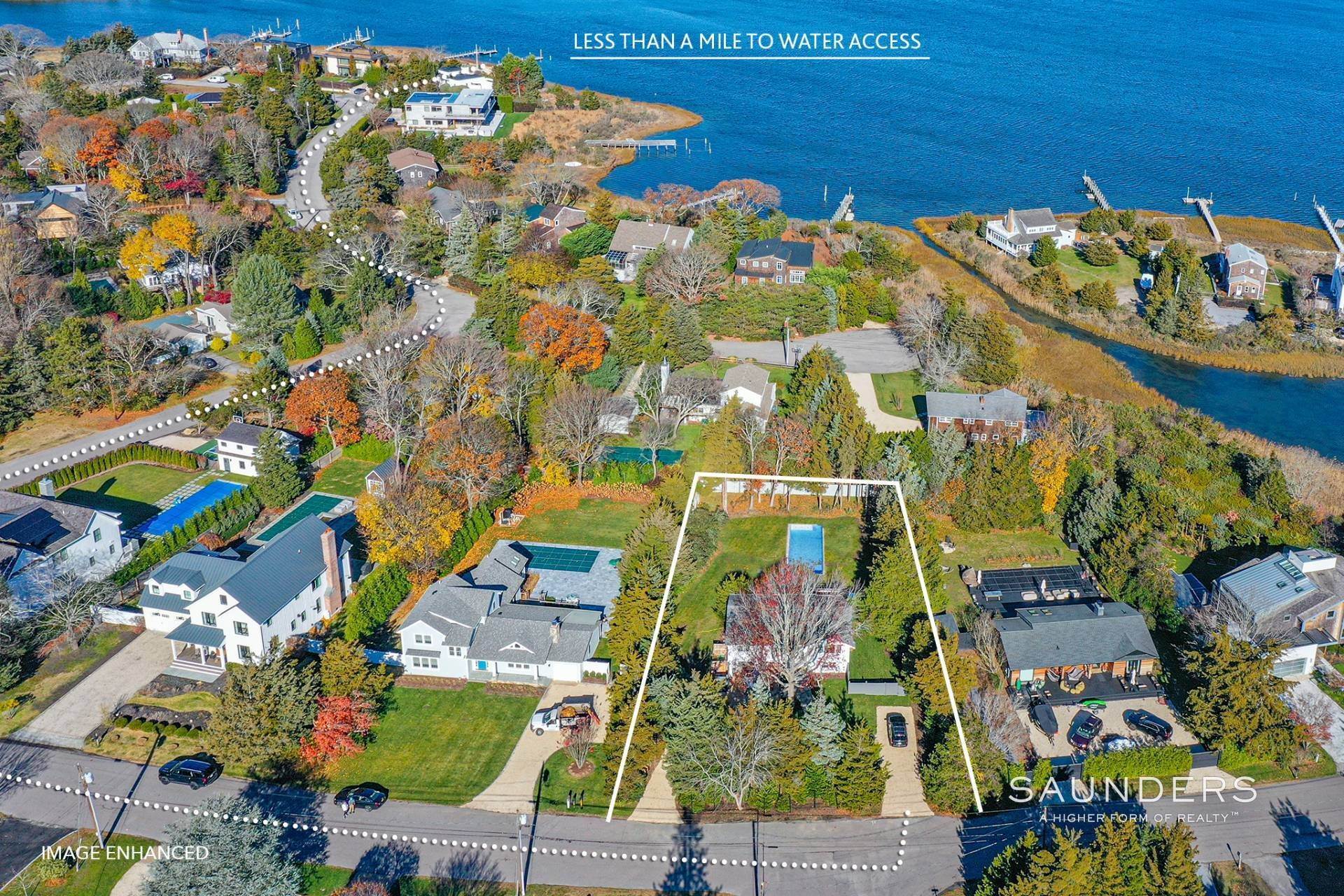 2. Single Family Homes for Sale at Minutes To Water In Sag Harbor Private Beach Access 17 Peninsula Drive, Sag Harbor, NY 11963