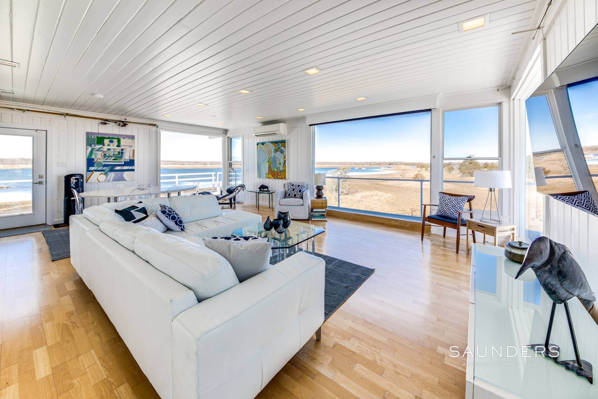 Single Family Homes for Sale at 3 Bedroom With 270 Degree Water Views! 113 Louse Point, East Hampton, NY 11937