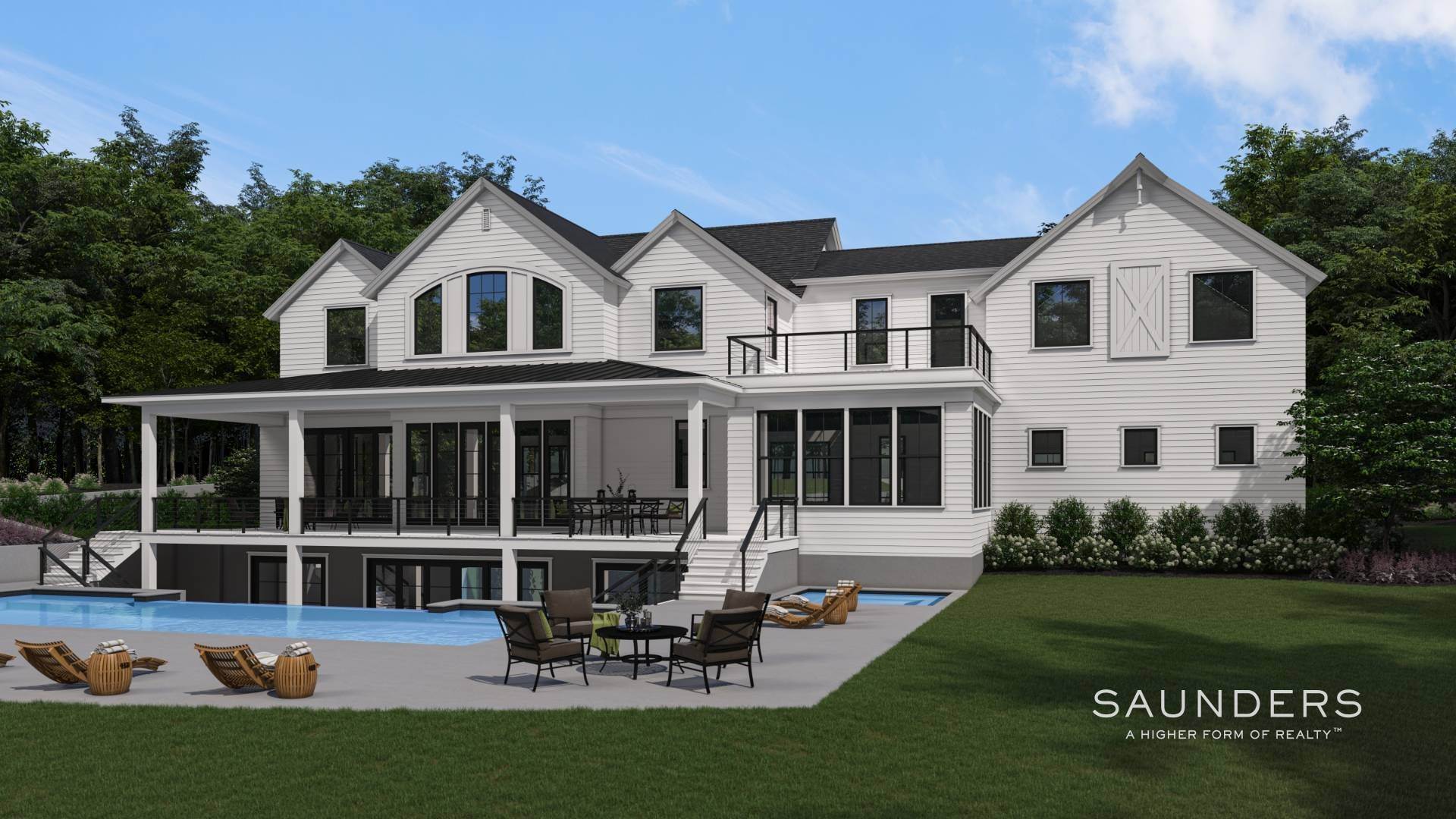 3. Single Family Homes for Sale at New Construction Traditional With Bay Views 8 Hedges Banks Drive, East Hampton, NY 11937