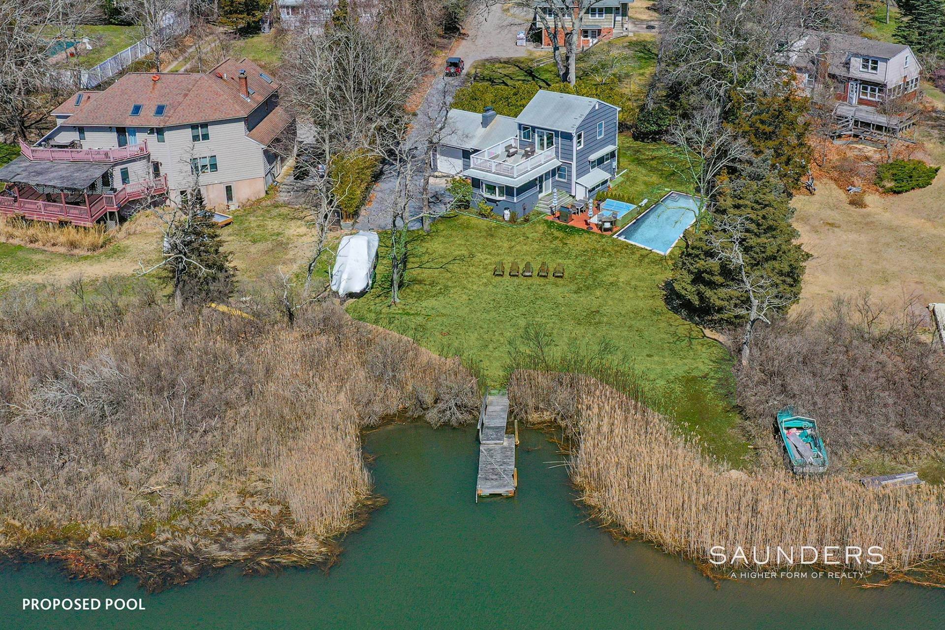 Single Family Homes for Sale at Southampton 3 Bedroom Waterfront With A Dock 16 Cove Road, Southampton, NY 11968