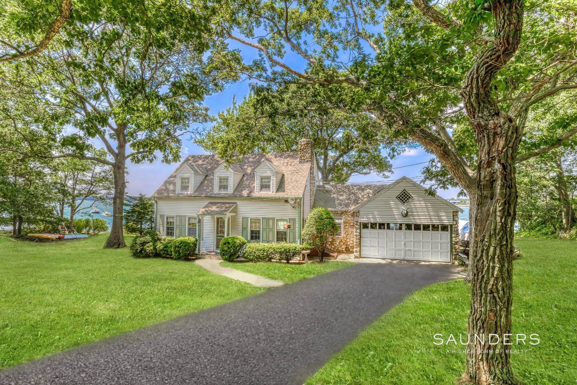 44. Single Family Homes for Sale at Shelter Island 1937 Cape Cod Harborfront With Deepwater Dock 6-6a South Ram Island Drive, Shelter Island, NY 11964
