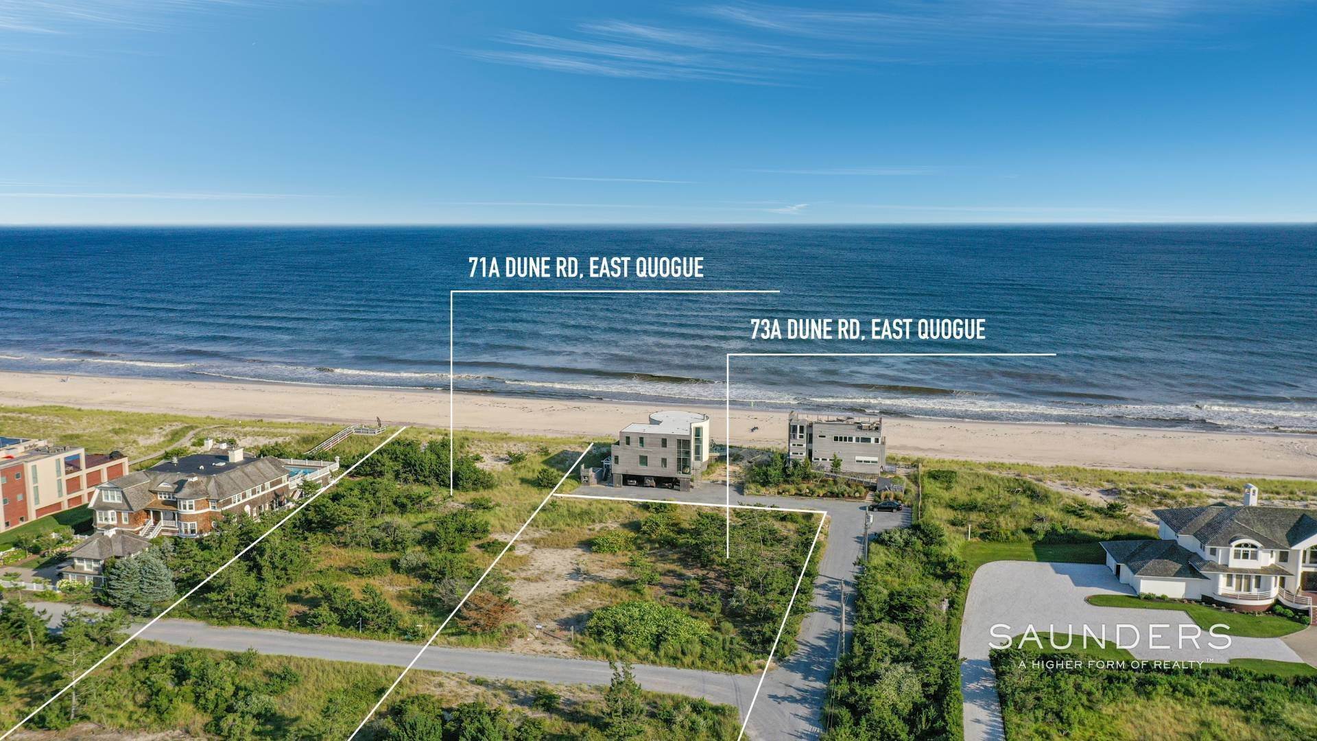 Single Family Homes for Sale at Dune Road Development Opportunity 73a Dune Road, East Quogue, NY 11942