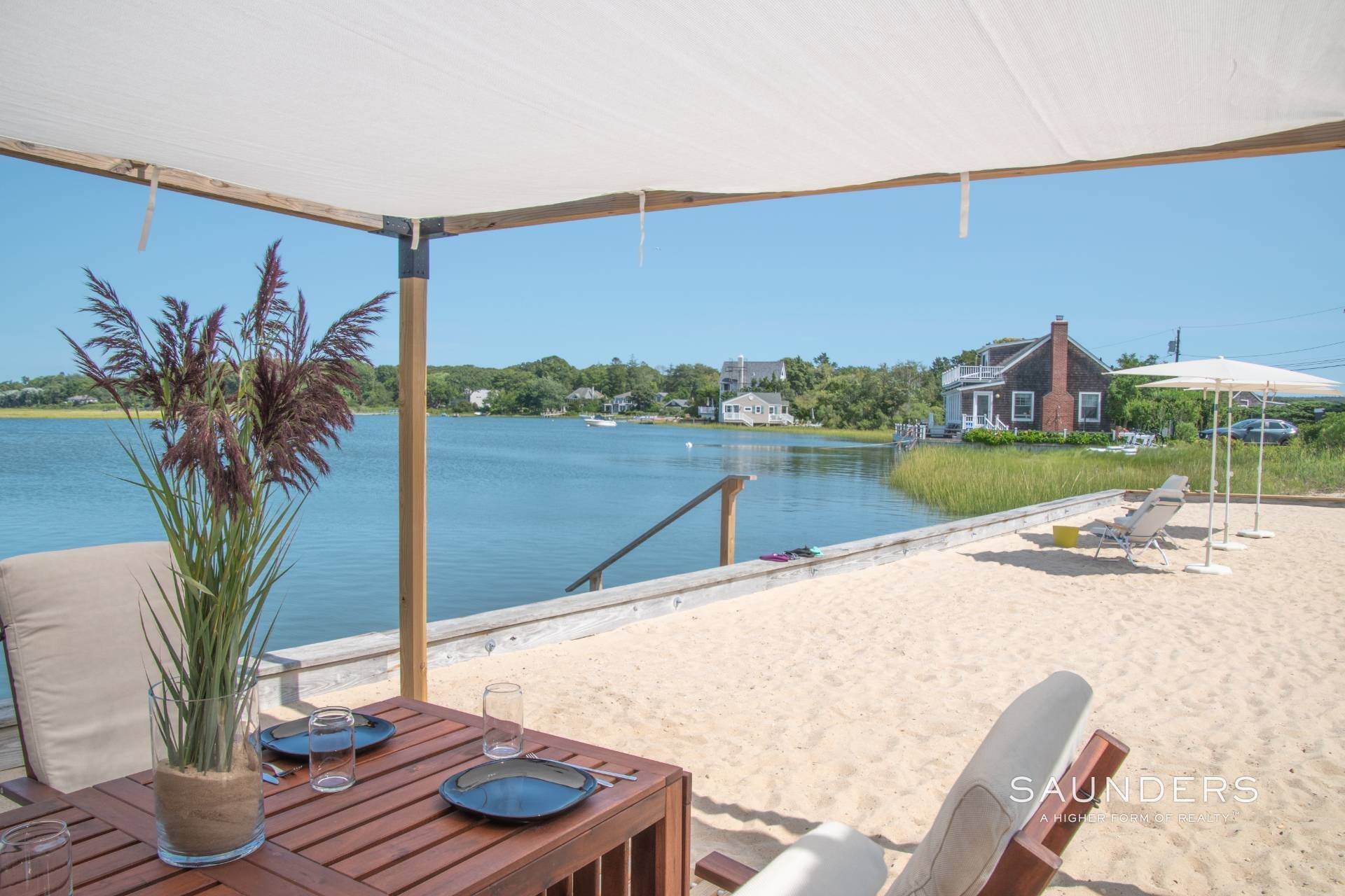 1. Single Family Homes for Sale at Renovated And Chic Waterfront Cottage 267 Towd Point Road, Southampton, NY 11968