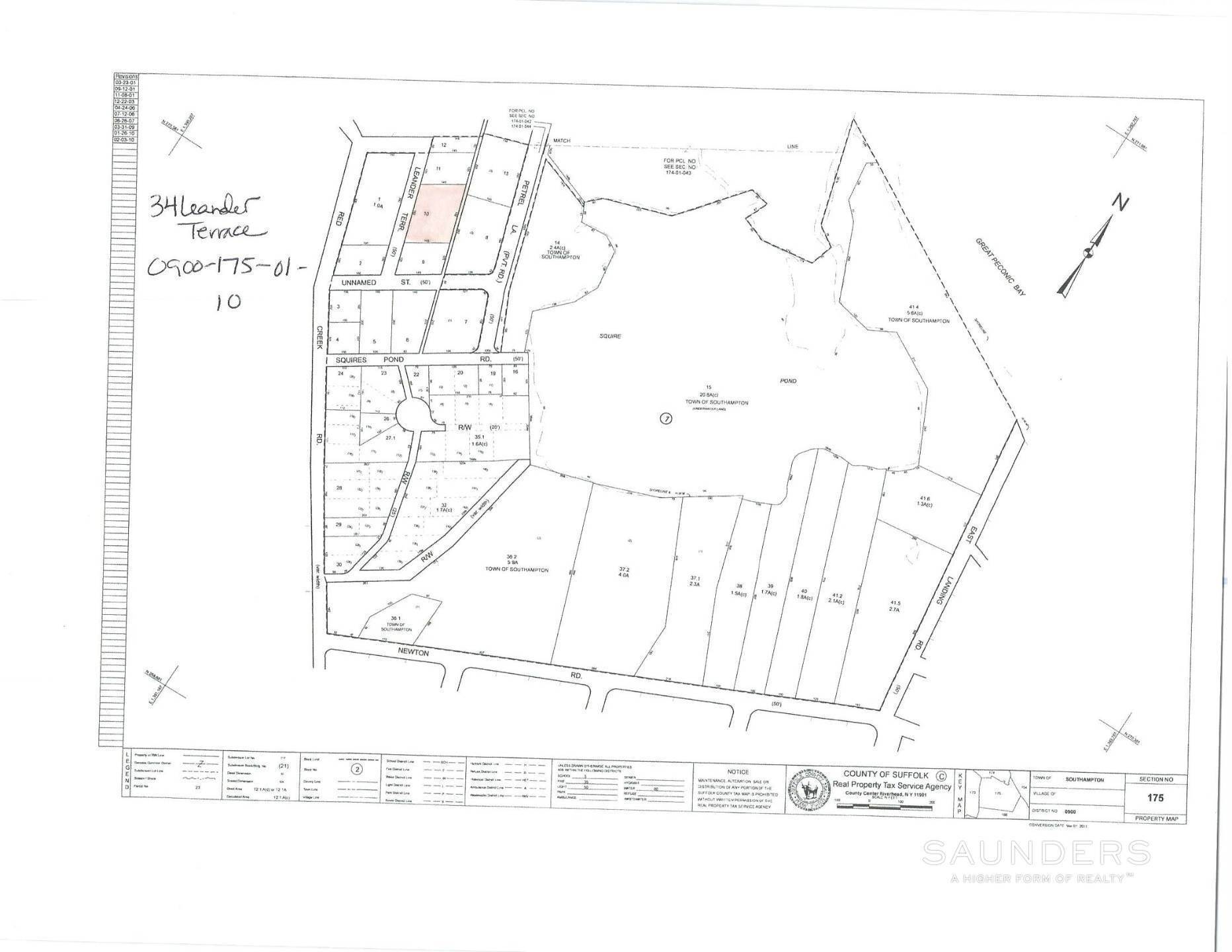 8. Land for Sale at Land Lot With Water Views Squires Pond & Peconic Bay 34 Leander Terrace, Hampton Bays, NY 11946