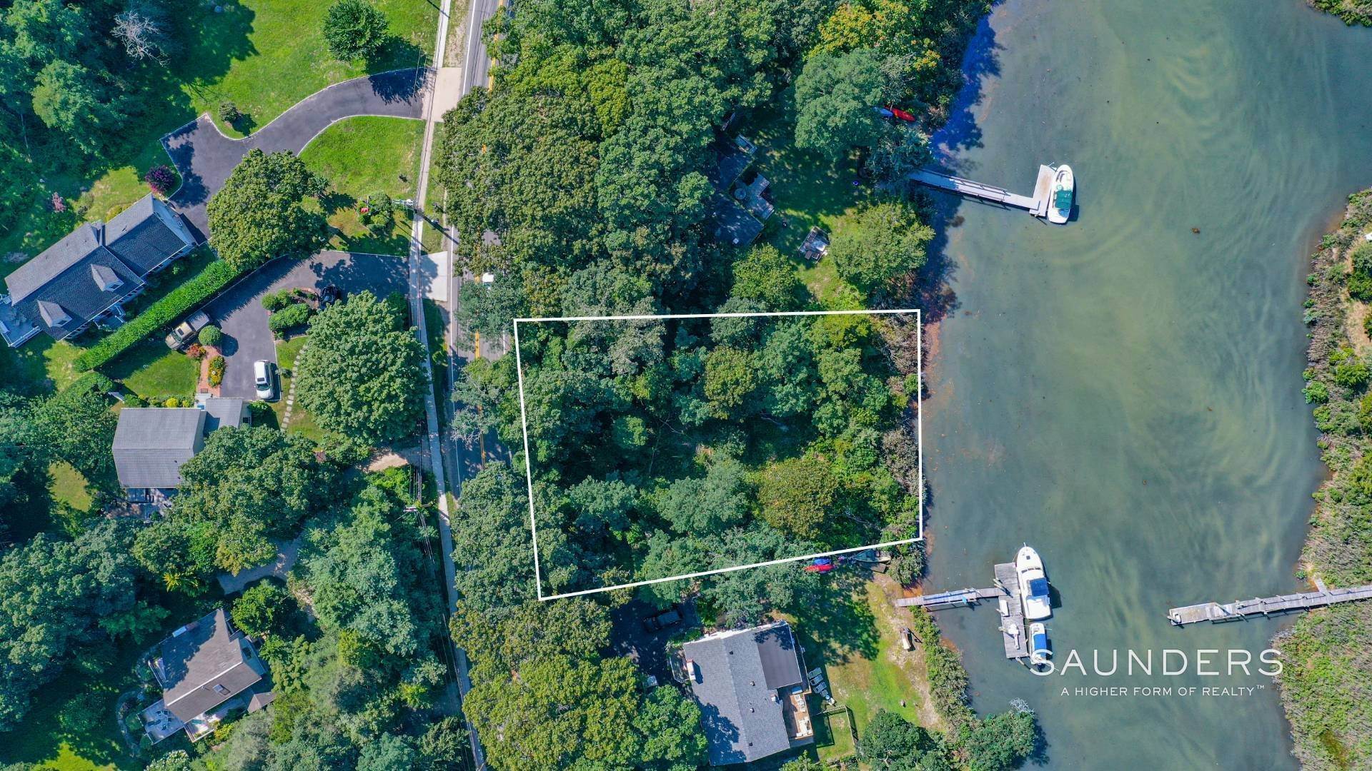 3. Land for Sale at Sag Harbor Waterfront Lot- Approved Modern House Plans-Reduced 4529 Noyac Road, Sag Harbor, NY 11963