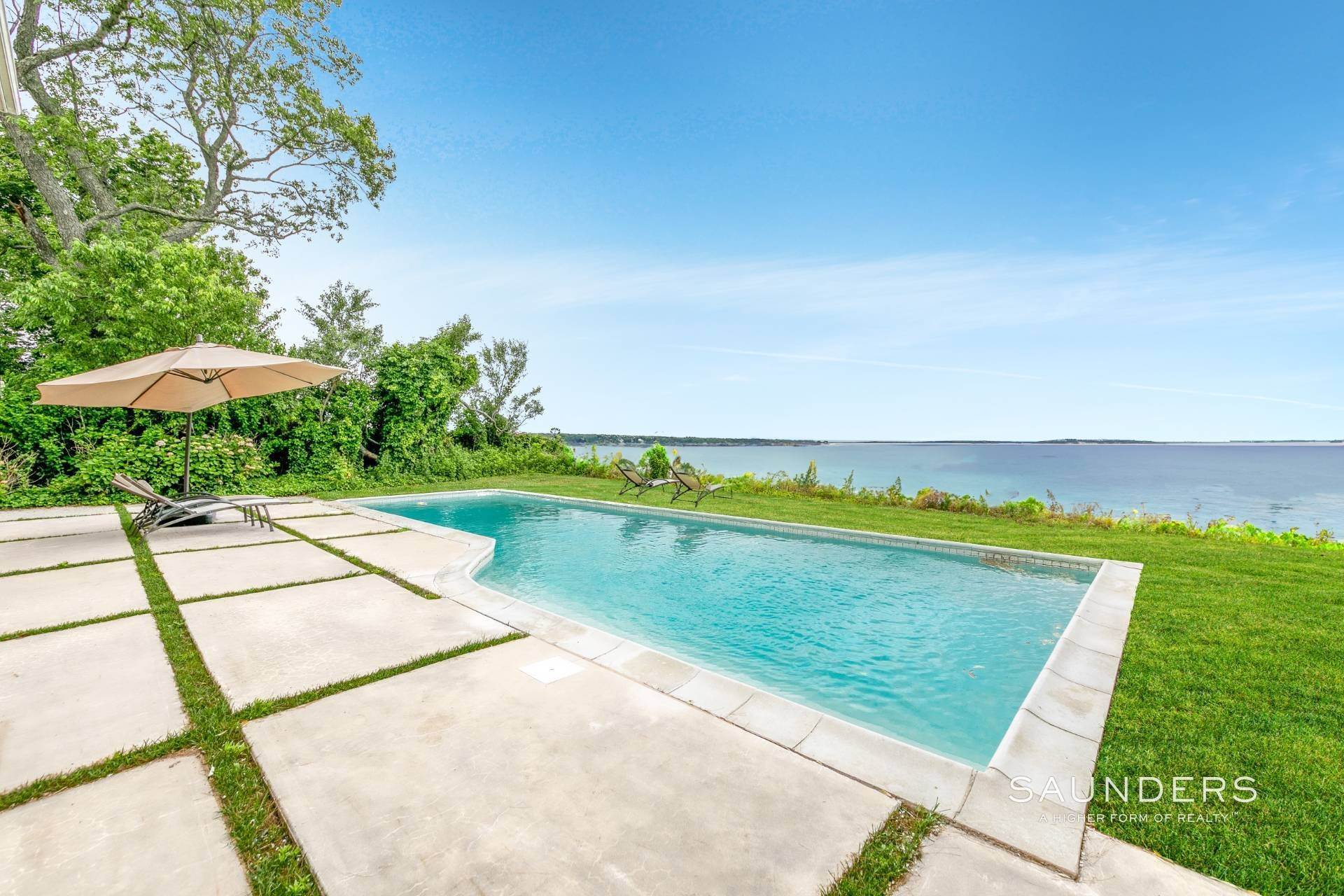Single Family Homes for Sale at Stunning Sag Harbor Residence With Pool And Beautiful Water View 9 Cliff Drive, Sag Harbor, NY 11963