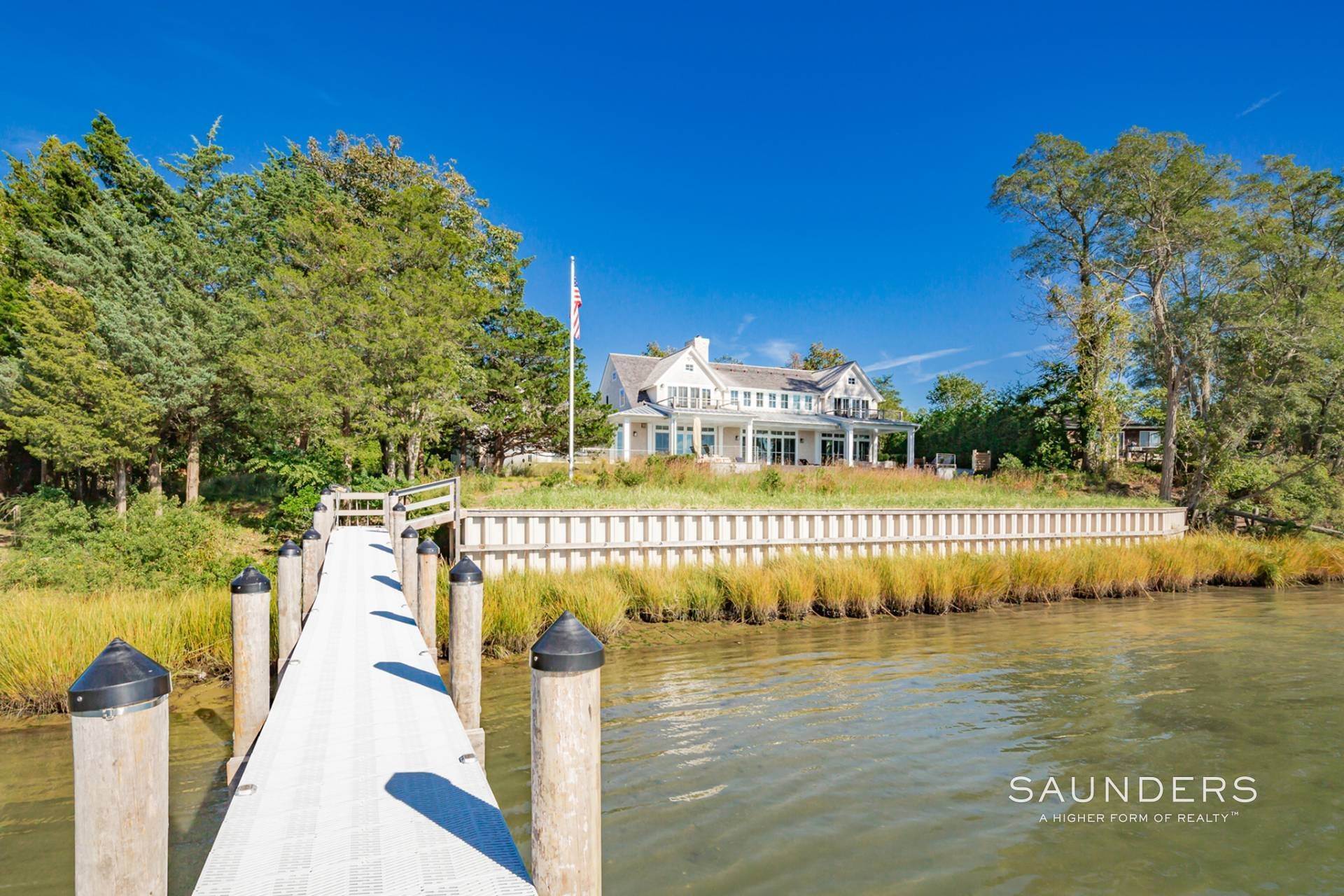 Single Family Homes at &Quot;Waypoint&Quot;, A Spectacular New Waterfront With Dock 539 Noyack Road, Southampton, NY 11968